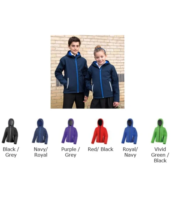 Result RS224B Kid's TX Performance Hooded Softshell